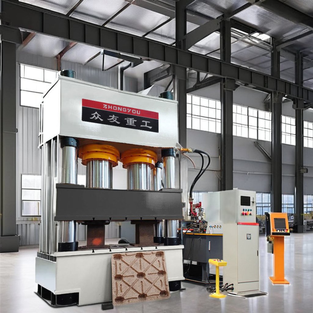 1200 Ton Heavy Duty Hydraulic Press For Wood Chip Pallet Production