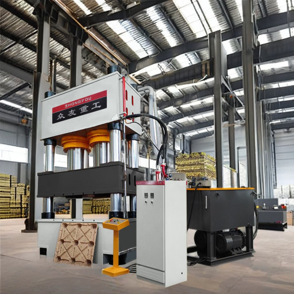 1200 Ton Heavy Duty Hydraulic Press For Wood Chip Pallet Production