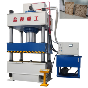 Wood chip pallet hydraulic press